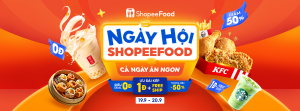  Thưởng thức bộ sưu tập ưu đãi tuyệt đỉnh tại Ngày hội ShopeeFood 20.9